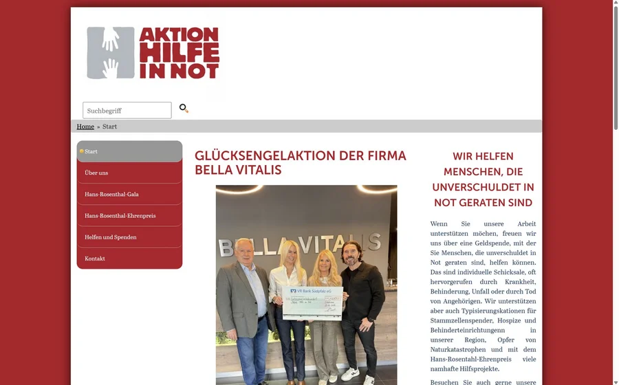 Aktion Hilfe in Not